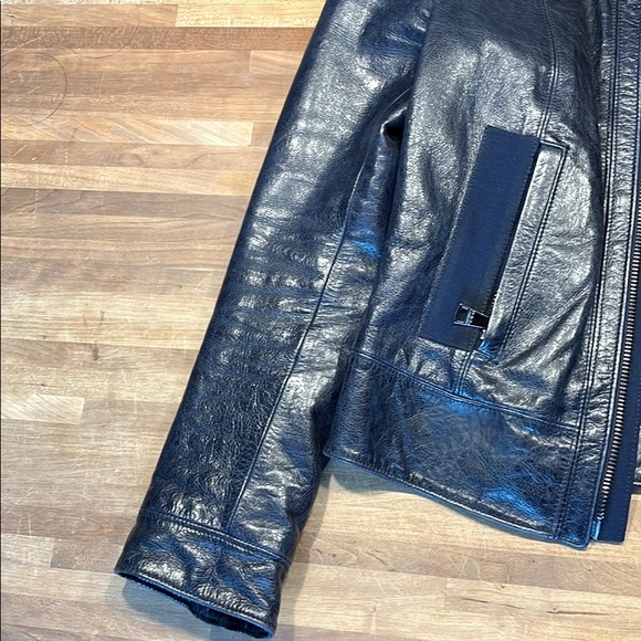 DOLCE & GABBANA Blue Leather Jacket - Picture 4 of 16